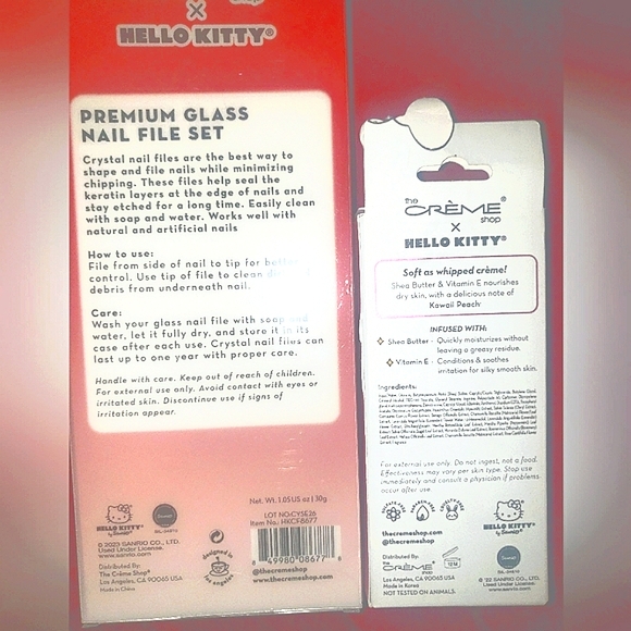 The Creme Shop x Hello Kitty Hand Creme & Glass Nail File Gift Set - Picture 5 of 7